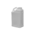 5L / 169oz 38-400 HDPE F-Style Industrial Jug with Slanted Handle & Recessed Label Panel