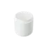 The image shows a clear, cylindrical container with a white screw-on lid. The product is the Mold-Rite Plastics 4.0oz PP Jar. The jar has a smooth, transparent body and a simple, clean design, suitable for holding various contents.