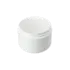 The image displays the Mold-Rite Plastics 8.0oz PP Jar. The jar is cylindrical with a wide mouth opening and is made of clear polypropylene plastic. It features smooth, straight sides and a flat base, suitable for holding various products. The jar is shown without a lid, highlighting its open top and spacious interior.