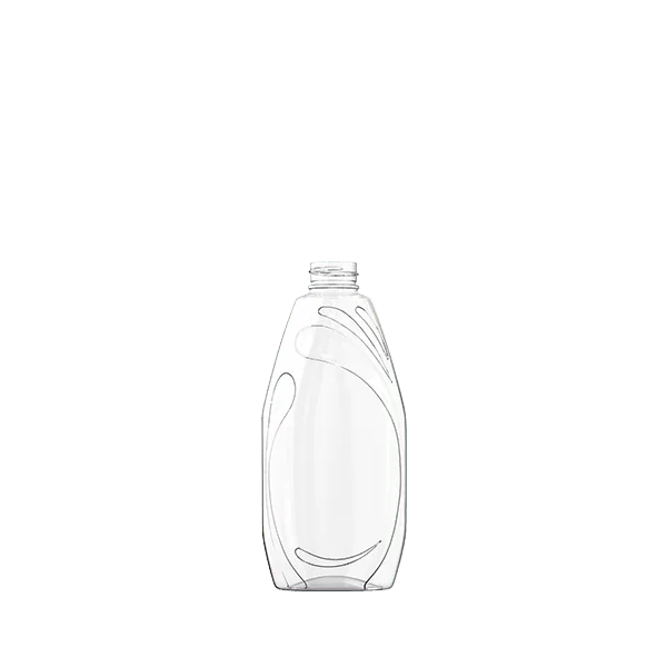 The image shows a Resilux 11.0oz PET Bottle. The bottle is clear and cylindrical with a smooth surface and no visible labels. It has a standard screw-top neck designed for a cap. The overall design is simple and functional, suitable for containing liquids. The bottle is empty and appears to be made from transparent plastic.