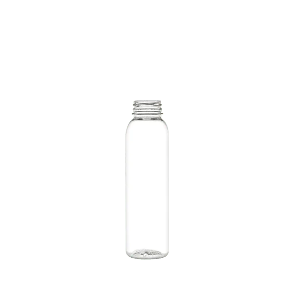 The image features a clear plastic bottle with a smooth, cylindrical shape and a slight taper towards the neck. The bottle has a standard screw cap opening. The product name is "Resilux 16.0oz PET Bottle."