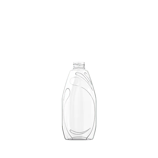 The image shows a clear, cylindrical 11.0 oz PET bottle by Resilux. The bottle has a smooth surface with no labels or markings, and it features a standard screw-on neck finish designed for a cap (not shown in the image). The bottle is standing upright on a plain white background. 