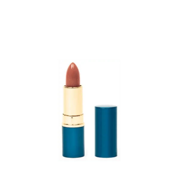 The image displays the JCOP 0.1oz Aluminum Lip Stick. The product has a sleek, cylindrical design with a metallic finish, giving it a modern and polished appearance. The lip stick container appears to be made of aluminum, featuring a smooth surface and a seamless look. The cap fits securely over the base, and the overall design is compact and portable.