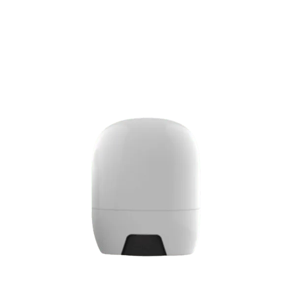 The image shows a clear, cylindrical container with a smooth, rounded cap. The container appears to be made of transparent plastic, allowing the contents inside to be visible. The base is flat, enabling the container to stand upright. This product is identified as the "JCOP 0.9oz PP Skin Stick."