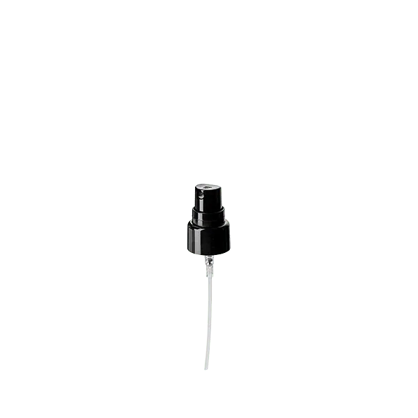 The image shows the Calaso PP Sprayer 20/410. It features a smooth, cylindrical white plastic body with a matching white spray nozzle and a transparent protective cap. The nozzle appears to be ergonomically designed for ease of use. The overall design is sleek and functional, suitable for dispensing various liquid products.