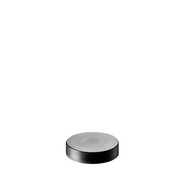 The image depicts the Calaso PP Threaded Closure 48/400 (HBA28A1A001-200). This is a plastic cap designed with threading on the inside to fit securely onto compatible containers. The closure is predominantly white, with a smooth, slightly domed top and ridged sides for better grip. The overall design is simple and functional, focusing on ease of use and secure sealing.