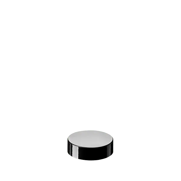 The image shows a Calaso PP Threaded Closure 39 Special. It is a cylindrical, white plastic cap designed for securing the opening of a container. The closure features a threaded design on its inner side to ensure a tight fit when screwed on. The top surface of the cap is flat and smooth, and the edges are slightly rounded for a clean, sleek look.