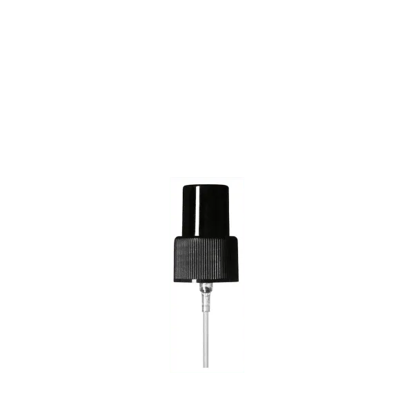 The image shows the Calaso PP Sprayer 24/410 in white. The sprayer features a ribbed collar for easy grip and a clear plastic nozzle. The nozzle is designed for even distribution of liquids when sprayed. The sprayer is sleek and modern, suitable for a variety of liquid dispensing needs.