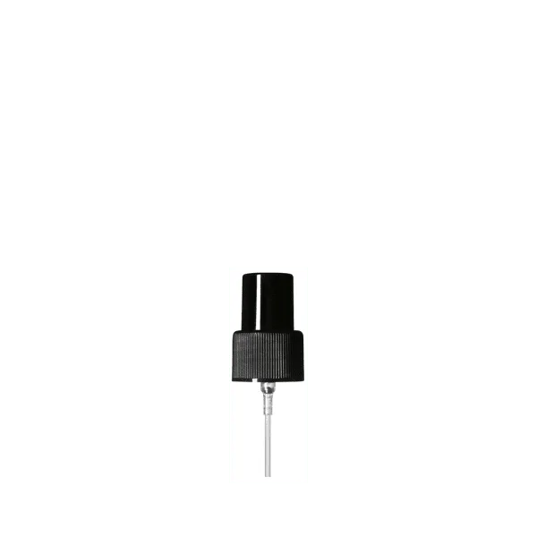 The image shows a Calaso PP Sprayer 24/410. The sprayer is primarily white, featuring a smooth, cylindrical body with a ribbed, screw-on cap that fits onto a bottle. The nozzle at the top is designed for spraying liquids and includes a small, rounded tip. The sprayer appears sleek and functional, suitable for various liquid dispensing needs.
