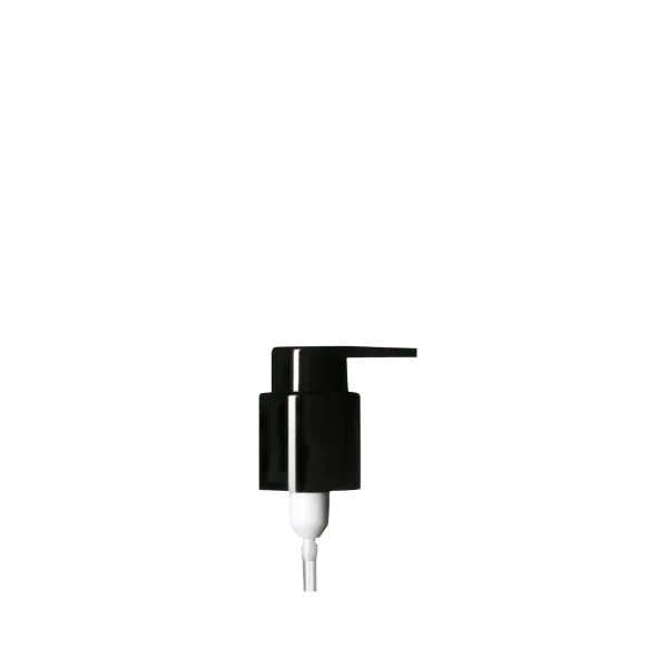 The image features the Calaso PP Pump 24/410. It shows a white plastic pump dispenser with a smooth, cylindrical body and a standard pump head. The pump is designed to fit a 24/410 neck size, typically used for dispensing liquids such as lotions, soaps, or other personal care products. The design is simple and functional, with a clean, minimalist appearance.