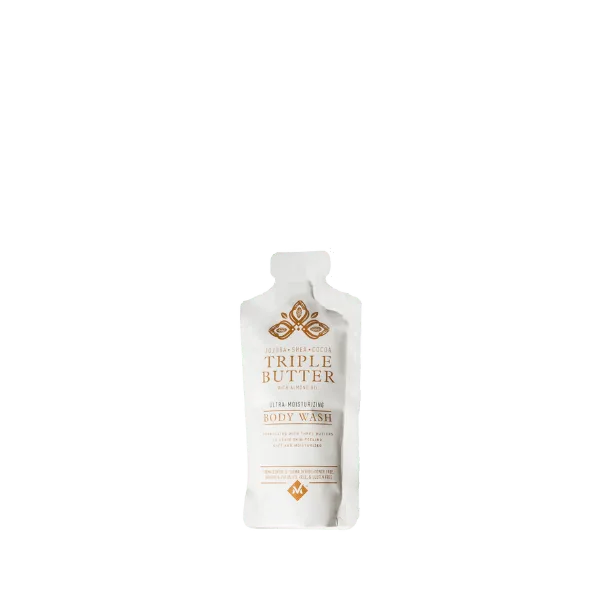 The image shows a transparent, stand-up pouch called the "Expack 1.0oz PE Pouch PCR UniStand 30ml." The pouch is made of plastic and is designed to hold up to 1.0 ounce (30 milliliters) of liquid or semi-liquid product. It has a flat base that allows it to stand upright, and the material appears to be flexible yet sturdy. The packaging is clear, providing visibility of the contents inside.