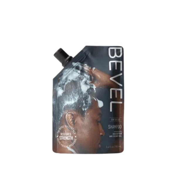 The image shows a 360ml PE Pouch from Expack with a UniSpout cap. The pouch is transparent, allowing the contents to be visible. It has a simple, clean design with a white cap at the top for easy pouring. The pouch is flexible and stands upright, making it convenient for storage and use.