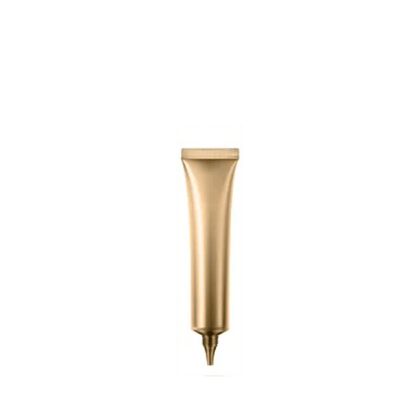 The image shows a Burhani Packaging Solutions 0.9oz PE Tube (ABL Oval). The tube is white with a smooth, glossy finish and has a cylindrical shape with an oval cross-section. The cap is also white and has a smooth, rounded design. The tube appears to be made of plastic and is designed for packaging small quantities of products like creams or lotions.