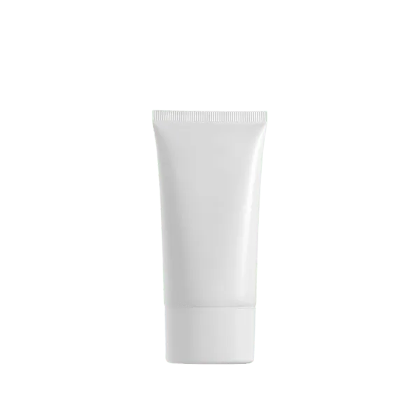 The image showcases the Burhani Packaging Solutions 3.1oz PE Tube (PBL Oval). The product is an empty, translucent, oval-shaped tube designed for packaging various products. It features a smooth surface with a screw-on cap at the top for secure closure. The tube appears to be flexible and suitable for containing creams, gels, or lotions. The overall design is sleek and functional, with no visible branding or labels on the tube itself.