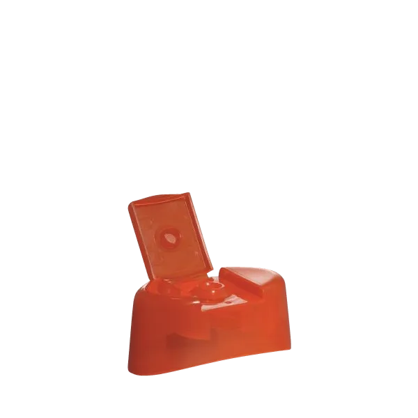 The image shows a Menshen PP Flip Top Cap. The cap is predominantly white and features a smooth, rounded design. The top part of the cap is hinged, allowing it to flip open and close securely. The cap appears to be made of durable plastic material and is designed to fit onto the top of various containers. The overall appearance is sleek and functional, with clean lines and a minimalist aesthetic.