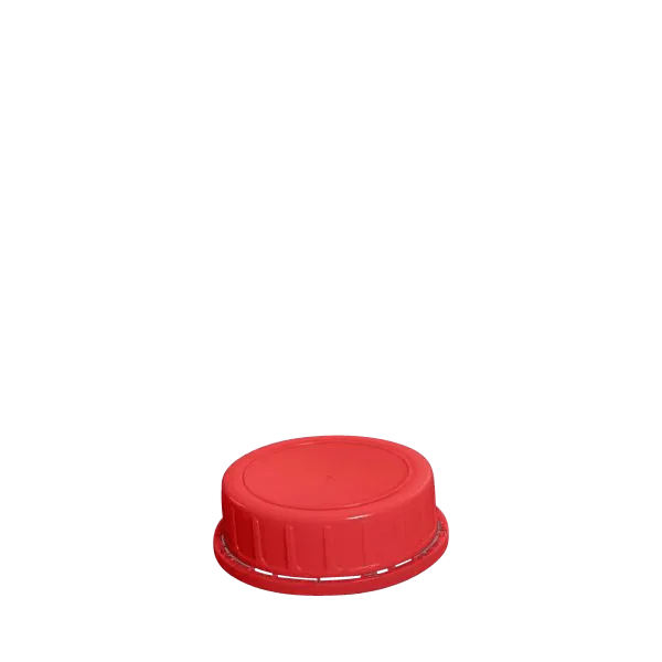 The image shows the MENSHEN PP Threaded Closure 80 Chemical Closure. It is a circular, gray plastic cap with a ribbed outer edge for grip and threading on the inside to secure it to a container. The top surface of the cap is smooth and flat, with no additional markings or logos visible. This closure is designed for chemical containers and ensures a secure seal.