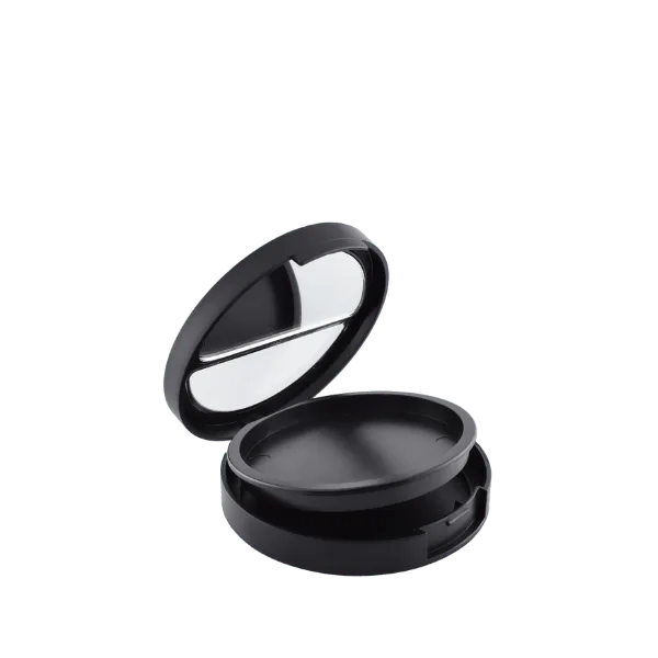 Simex 2.85" Round ABS Cushion Foundation Compact - Two-Tier Makeup Packaging with Mirror