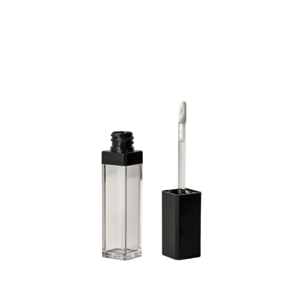 Quadpack 0.2oz / 6ml Frida PET Square Lip Gloss Tube with Irresistible Applicator