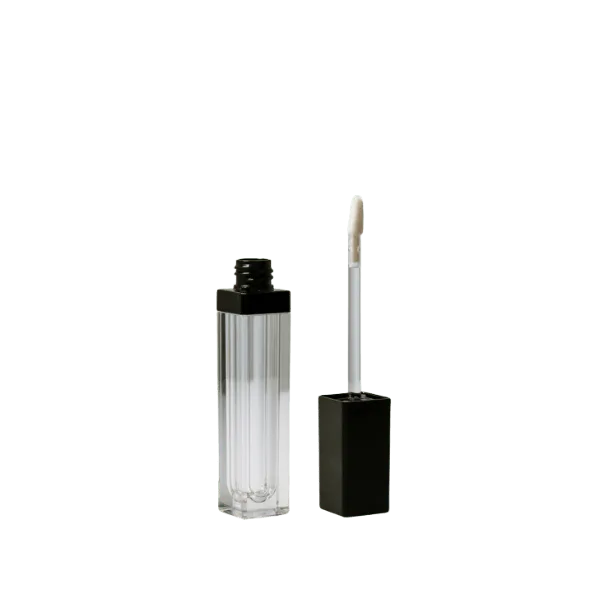 Quadpack 0.2oz / 7ml Great Frida PET Square Lip Gloss Tube with Clever Applicator