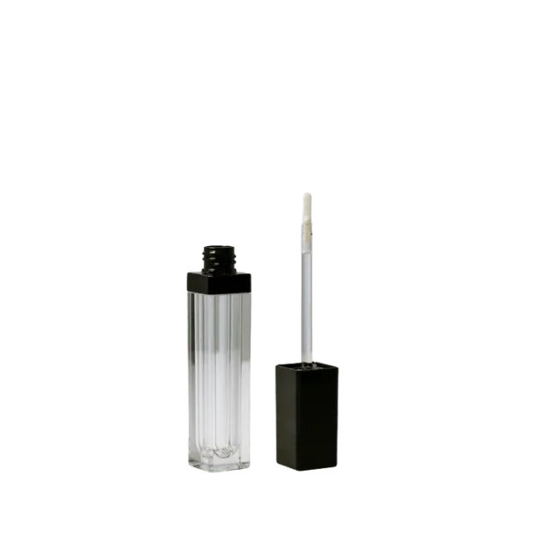 Quadpack 0.2oz / 7ml Great Frida PET Square Lip Gloss Tube with Pure Applicator