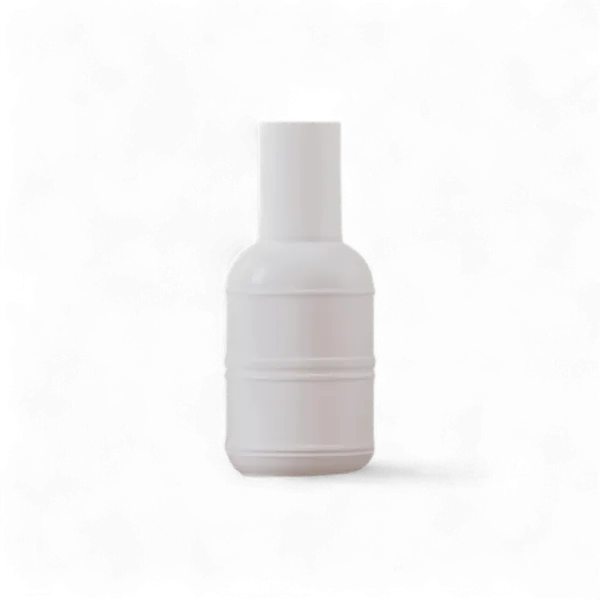 Mingdun Packaging 2.7oz/80ml PETG Round Squat Cosmetic Bottle with 20mm Neck & Decorative Molded Horizontal Bands