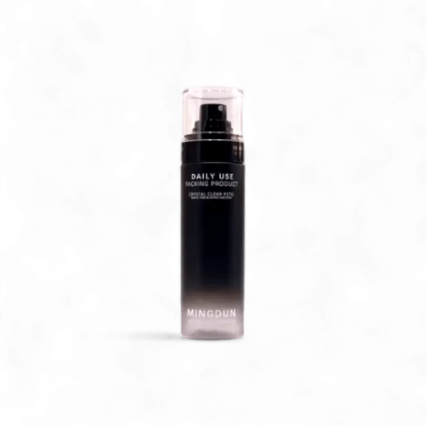 Mingdun Packaging 3.4oz/100ml PETG Cylinder Cosmetic Spray Bottle with Fine Mist Sprayer & Flush Overcap, 36mm Neck