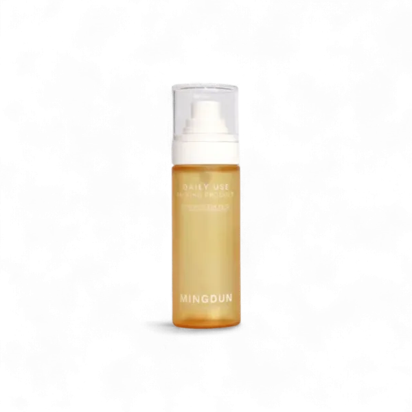 Mingdun Packaging 1.7oz/50ml PETG Cylinder Cosmetic Bottle with Fine Mist Sprayer & Flush Overcap, 18mm Neck