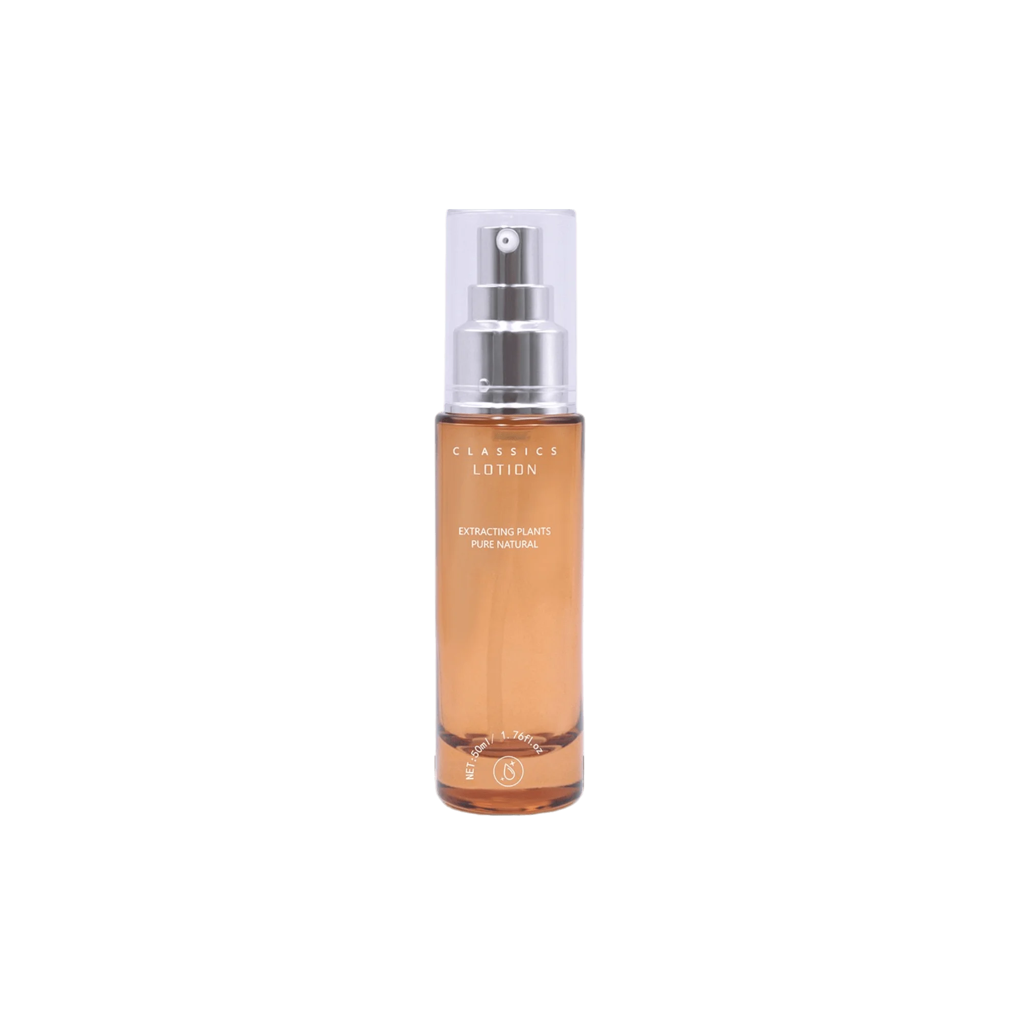 Likun Packaging 1.7oz /50ml Glass Cylinder Bottle with Pump