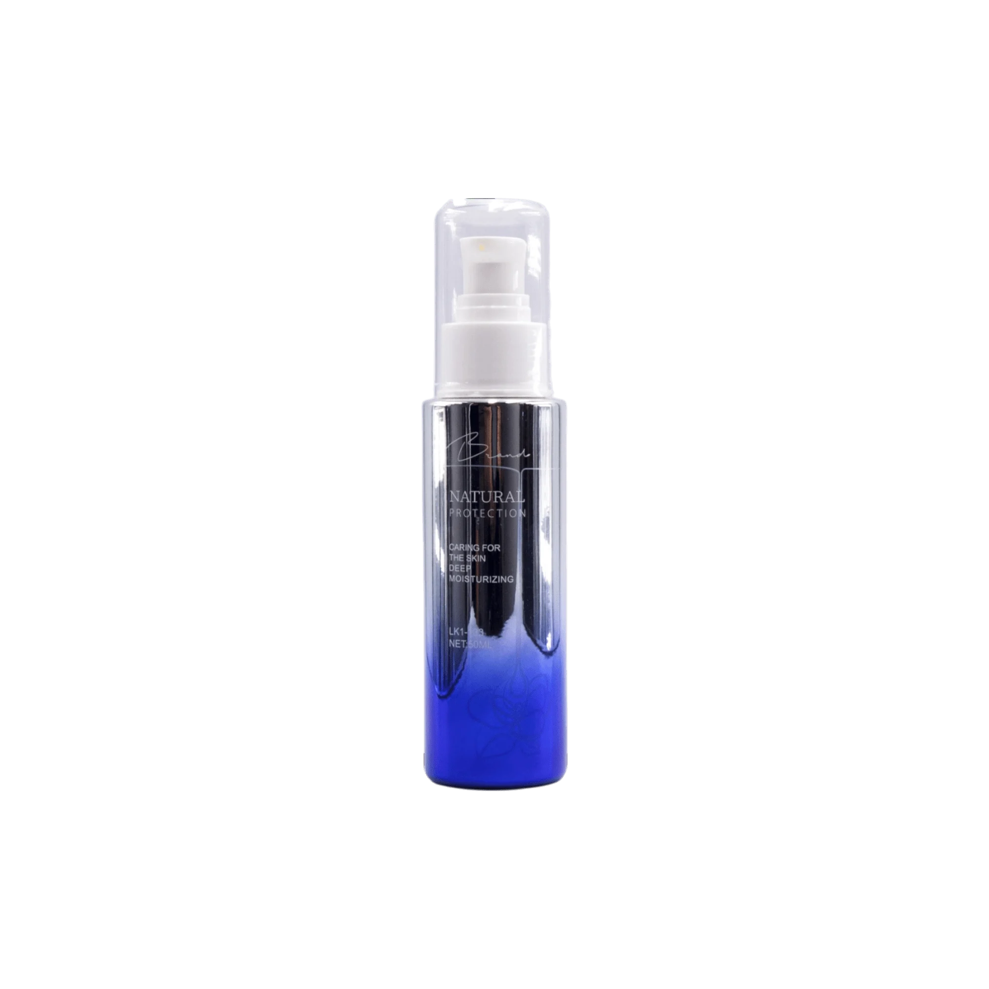 Likun Packaging 1.7oz /50ml Glass Cylinder Bottle with Pump