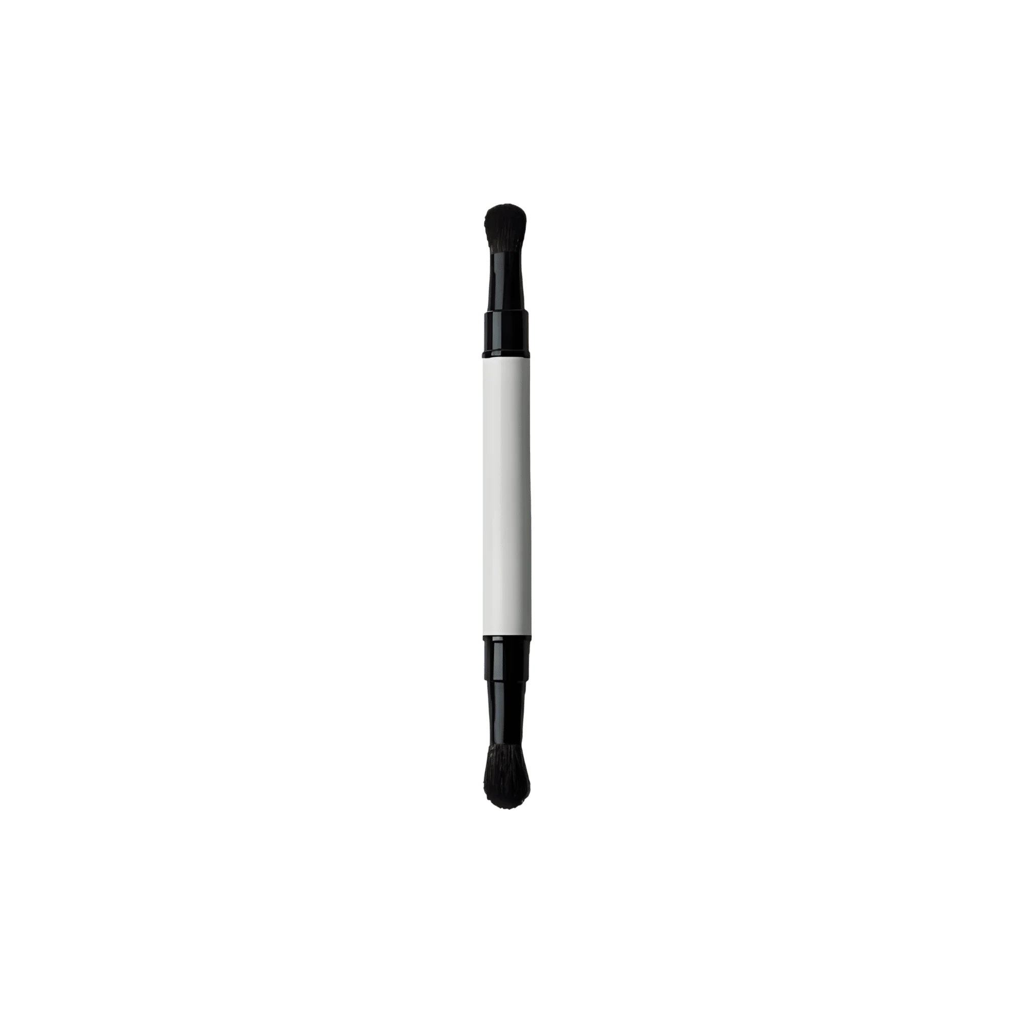 Dual-Ended Retractable Round Synthetic Hair Plastic Handle Eyeshadow Brush