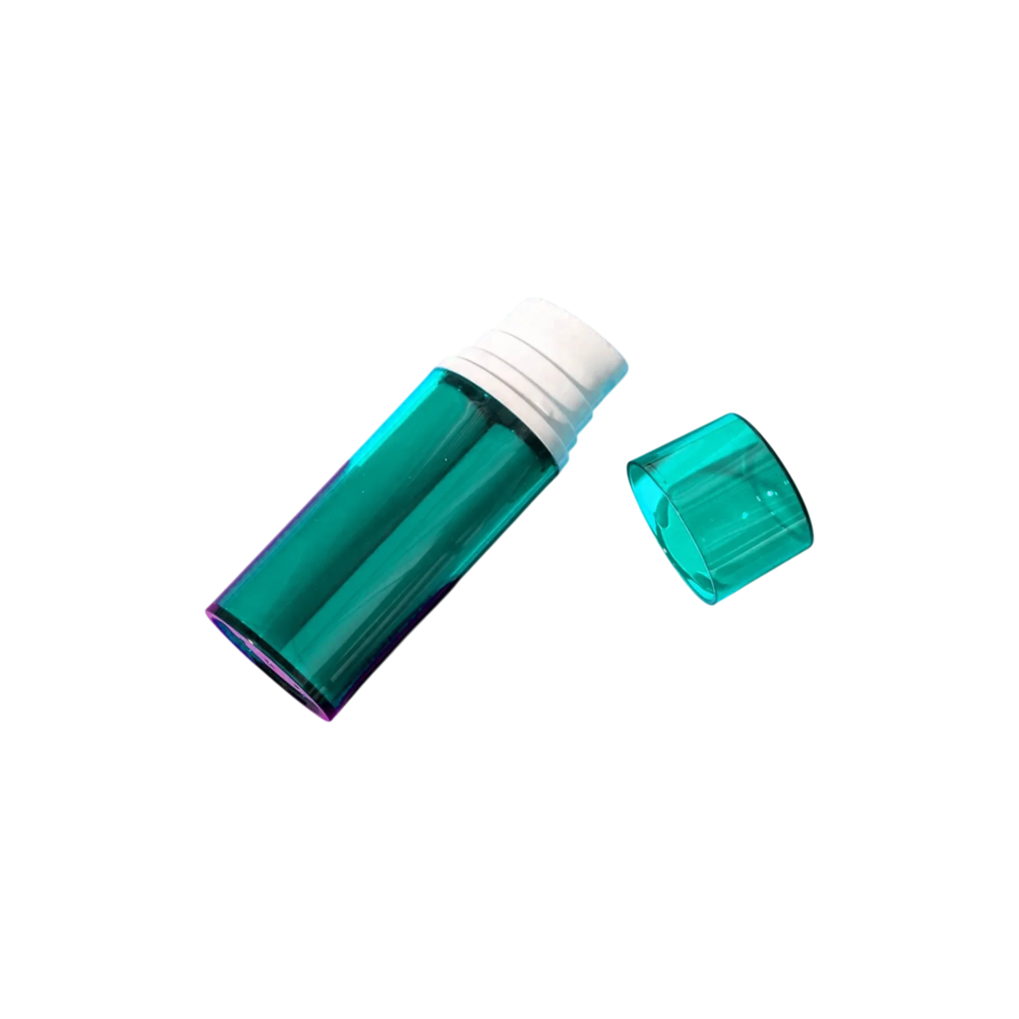 UKPACK 1.0oz/30ml PP & SAN Cylinder Dual Chamber Airless Pump Bottle | 2-in-1 15ml Twin Chambers with 1:1 Mixing Ratio
