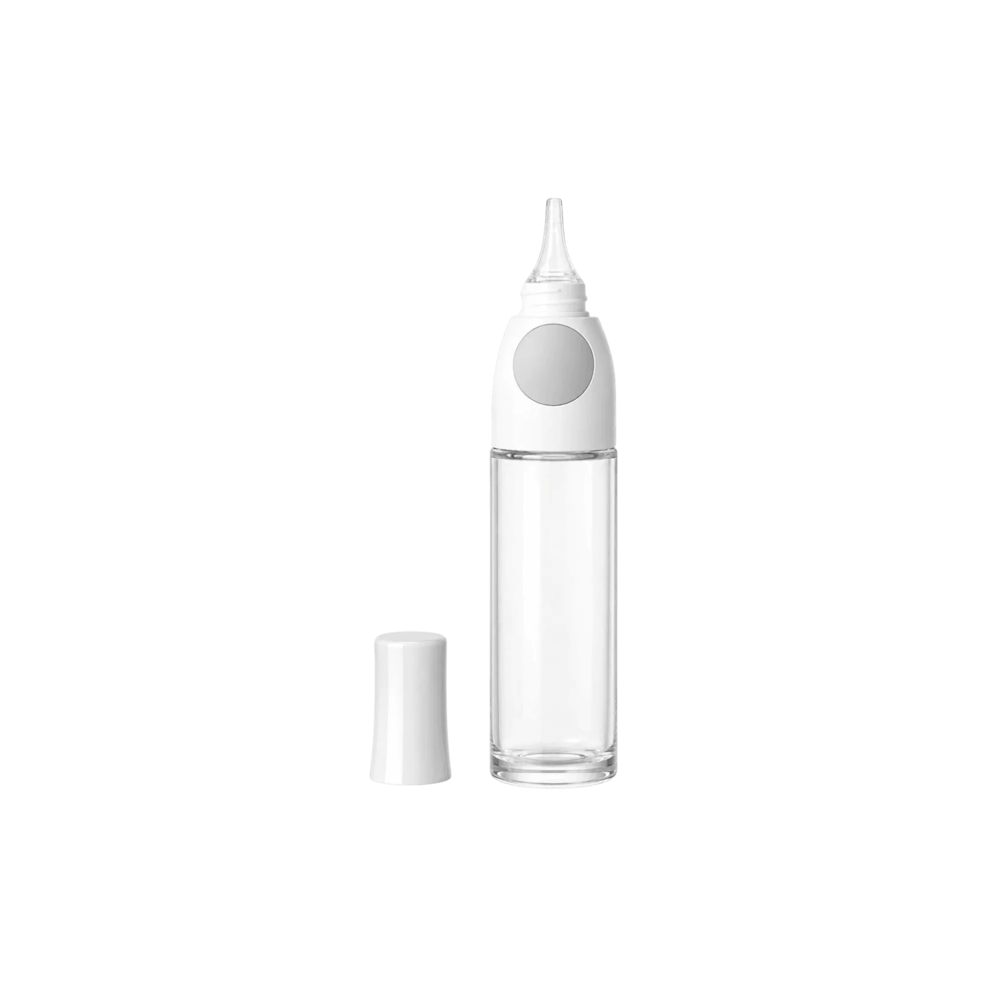 Quadpack 1.7oz / 50ml Glass Refillable Dropify Bottle with PP Applicator Head and TPE Soft Button