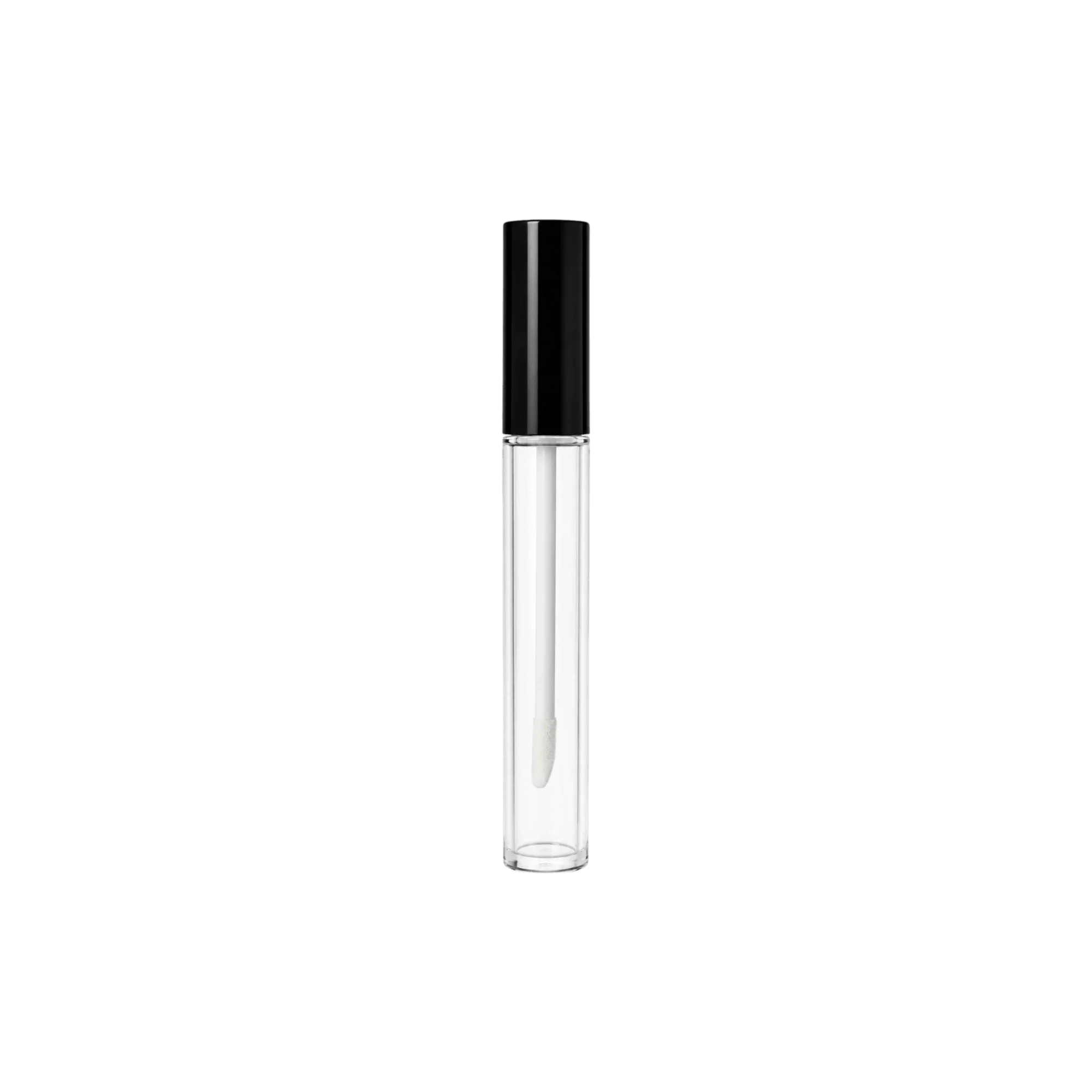 Quadpack 0.2oz / 6.5ml Glass Cylinder Beth Lip Gloss Tube with LDPE Wiper and The Velvety Applicator