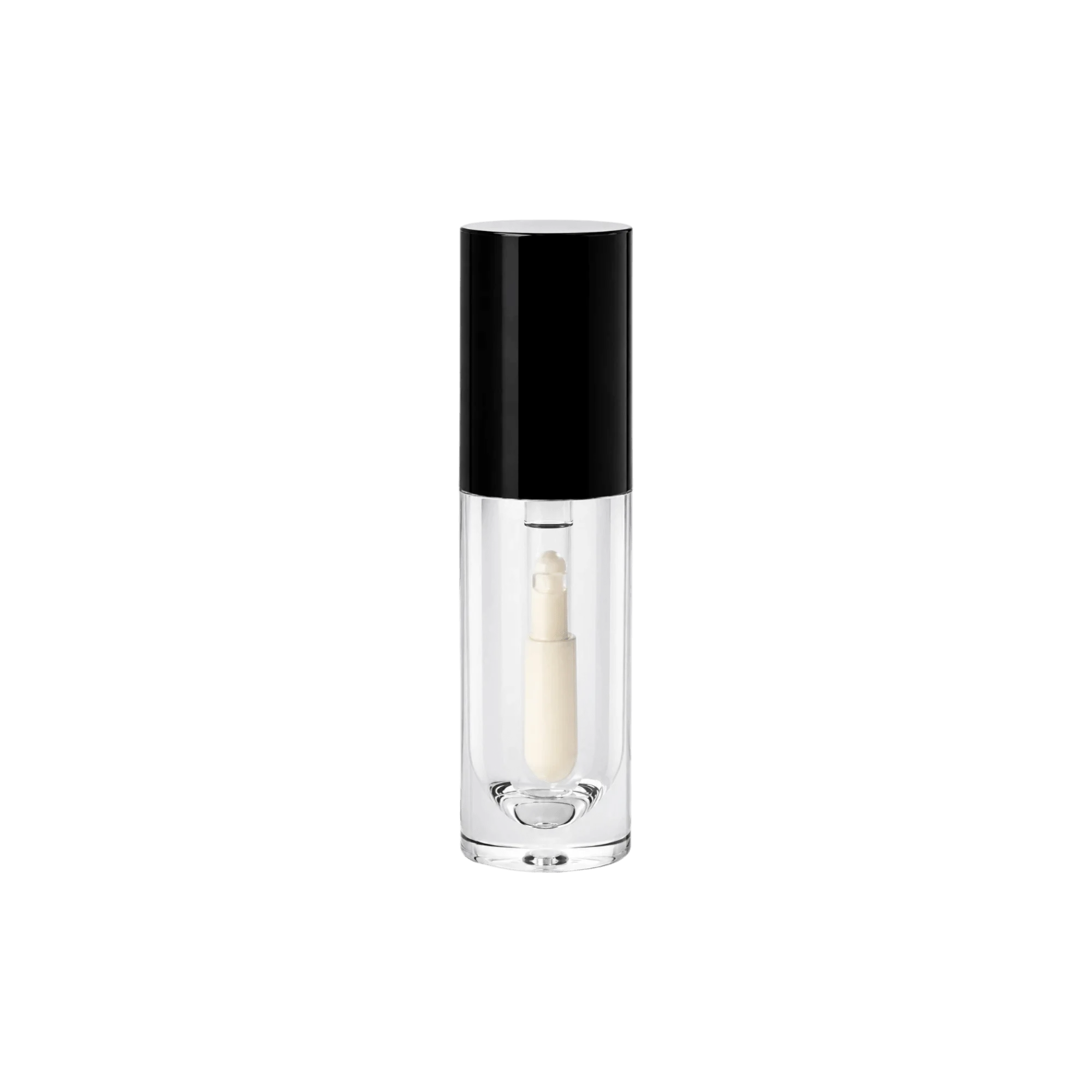 Quadpack 0.2oz / 5ml PET Cylinder Sienna Lip Gloss Tube with Chubby Applicator
