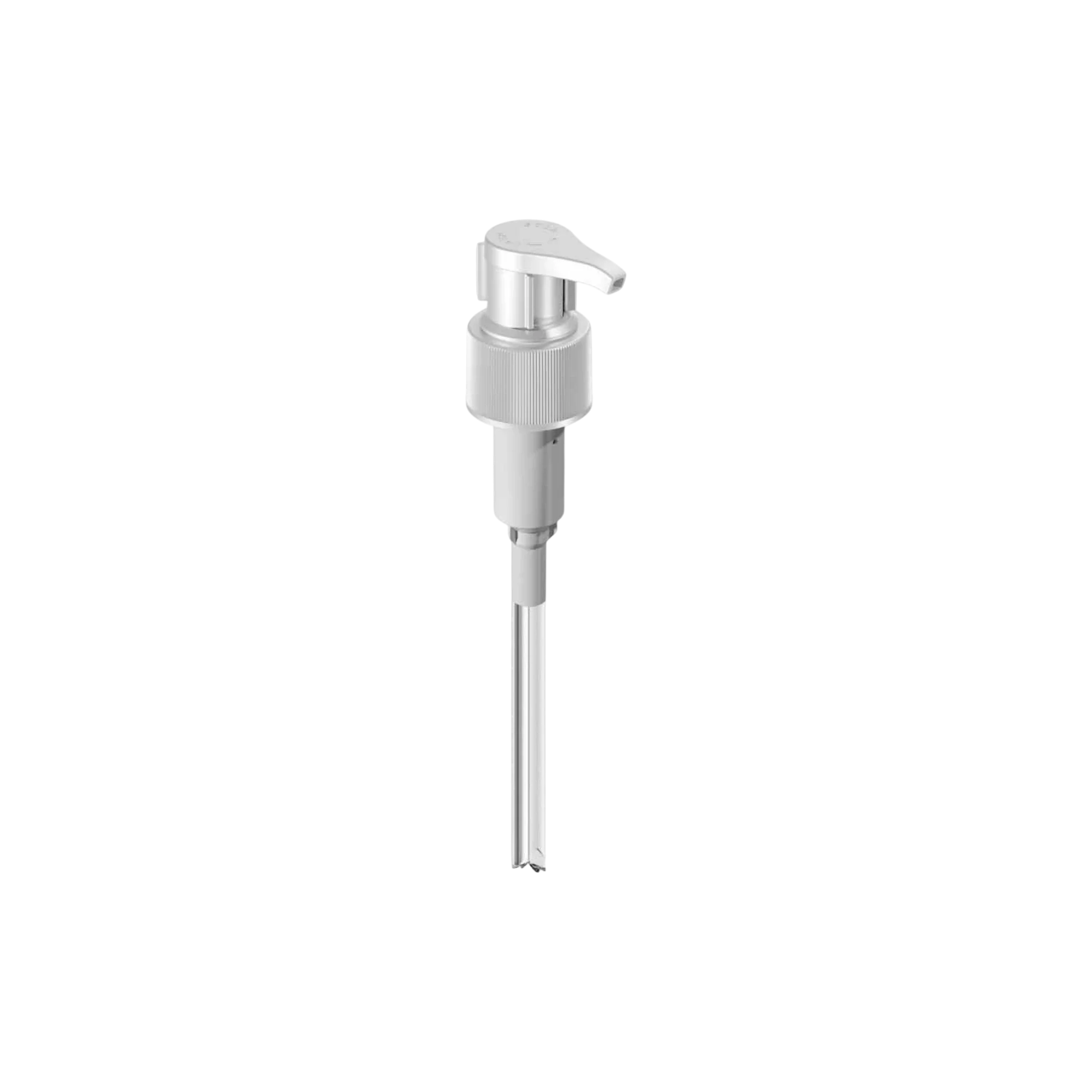 24-400 Ribbed Monomaterial PP Lotion Pump with E-Commerce Ship Clip, 2cc Dosage