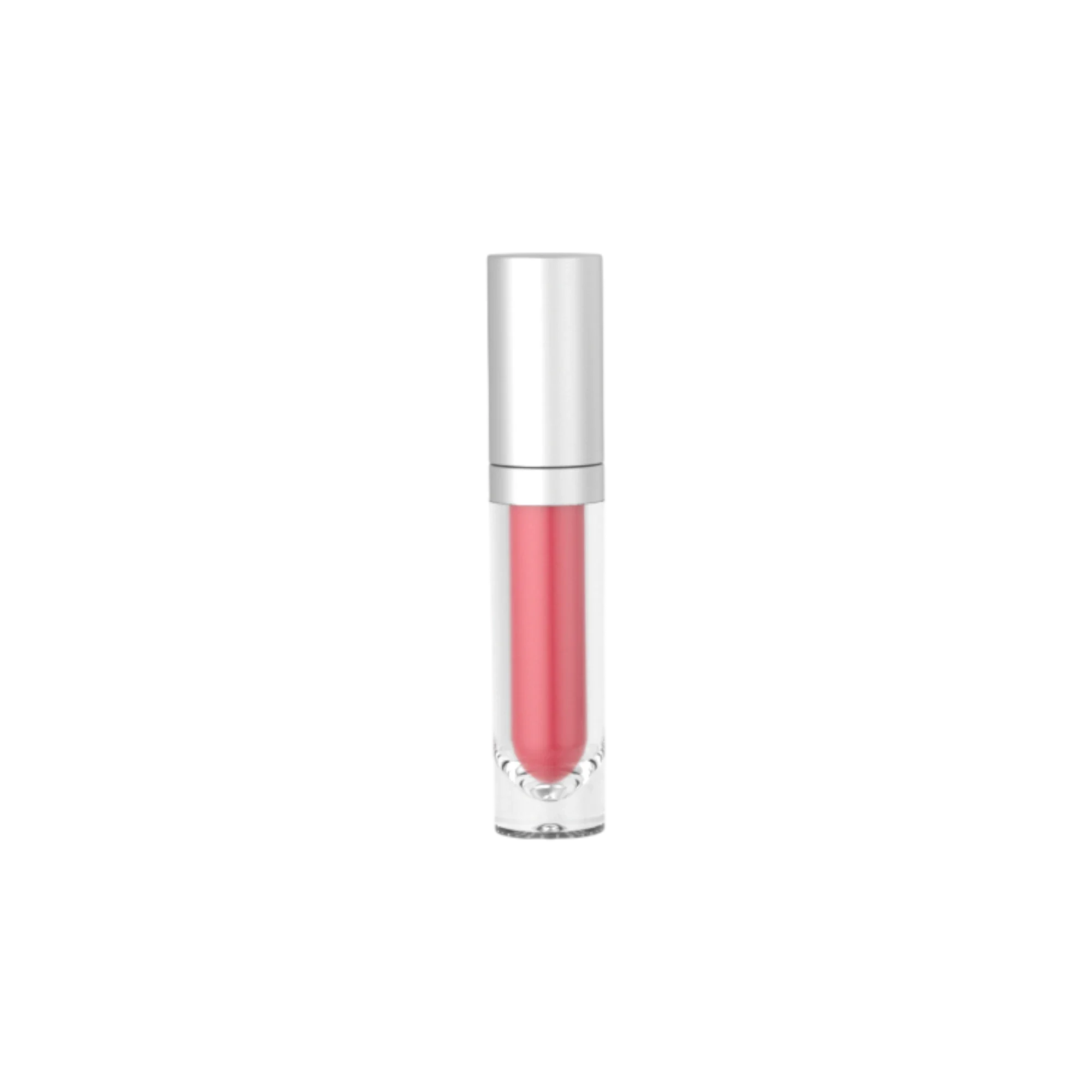 OPL Innovation 4ml / 0.13oz Cylinder PETG Lip Gloss & Concealer Tube with Metallized PP Collar & Cap with Doe Foot Applicator