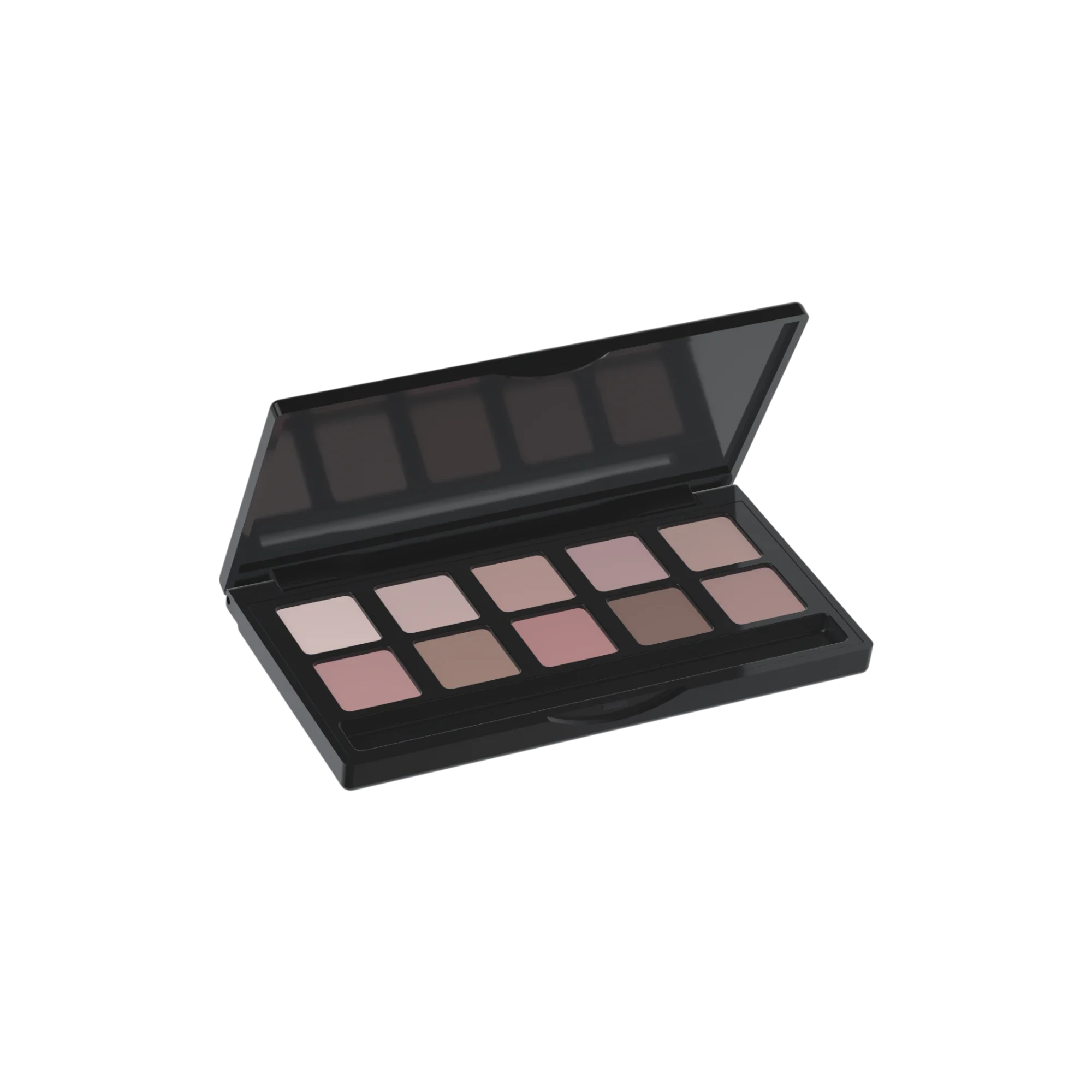 OPL Innovation 11-Pan Rectangular ABS Eyeshadow Palette with Square Wells & Brush Well