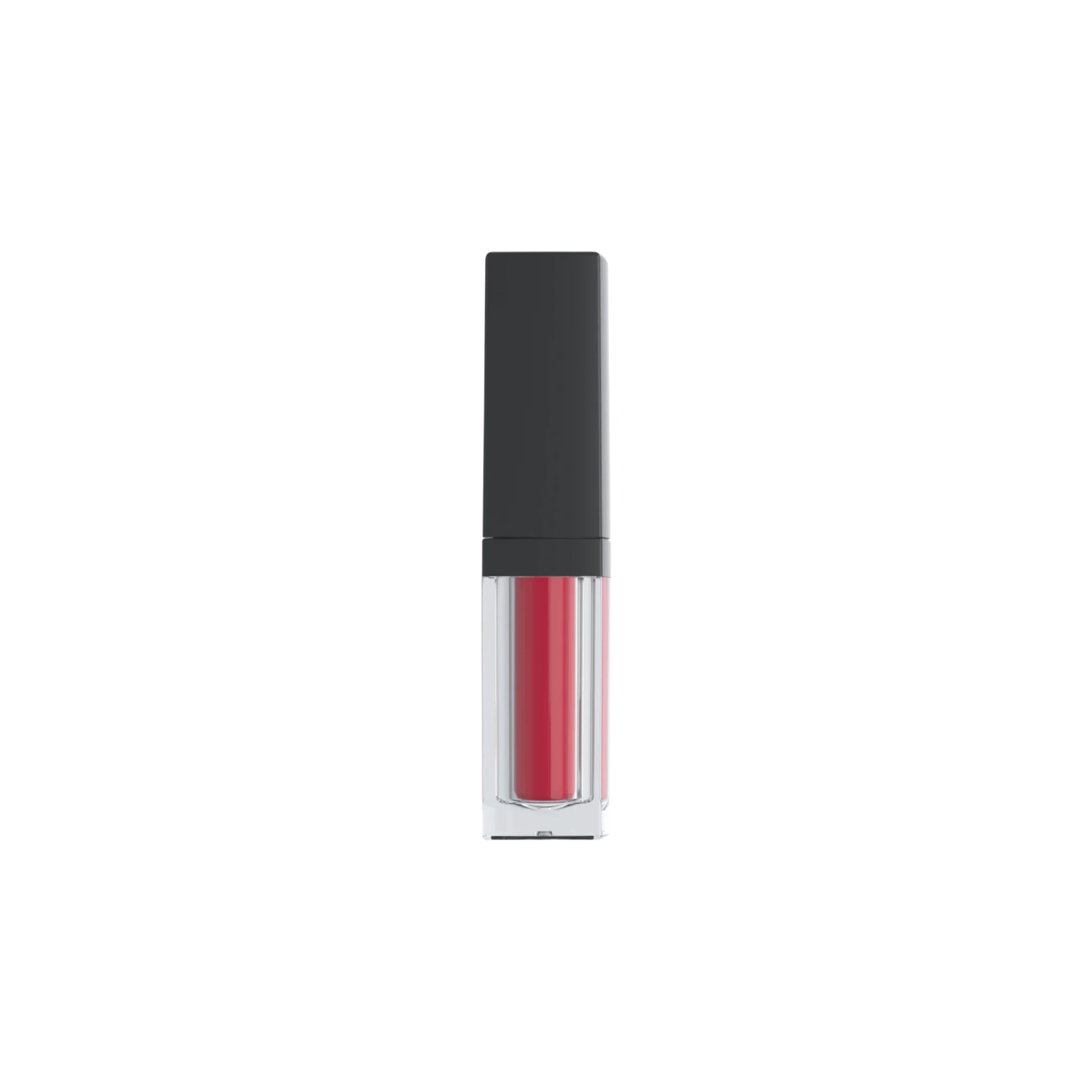 OPL Innovation 5ml Square PETG Lip Gloss Tube with Custom Color Collar, Tall Cap & Doe Foot Applicator