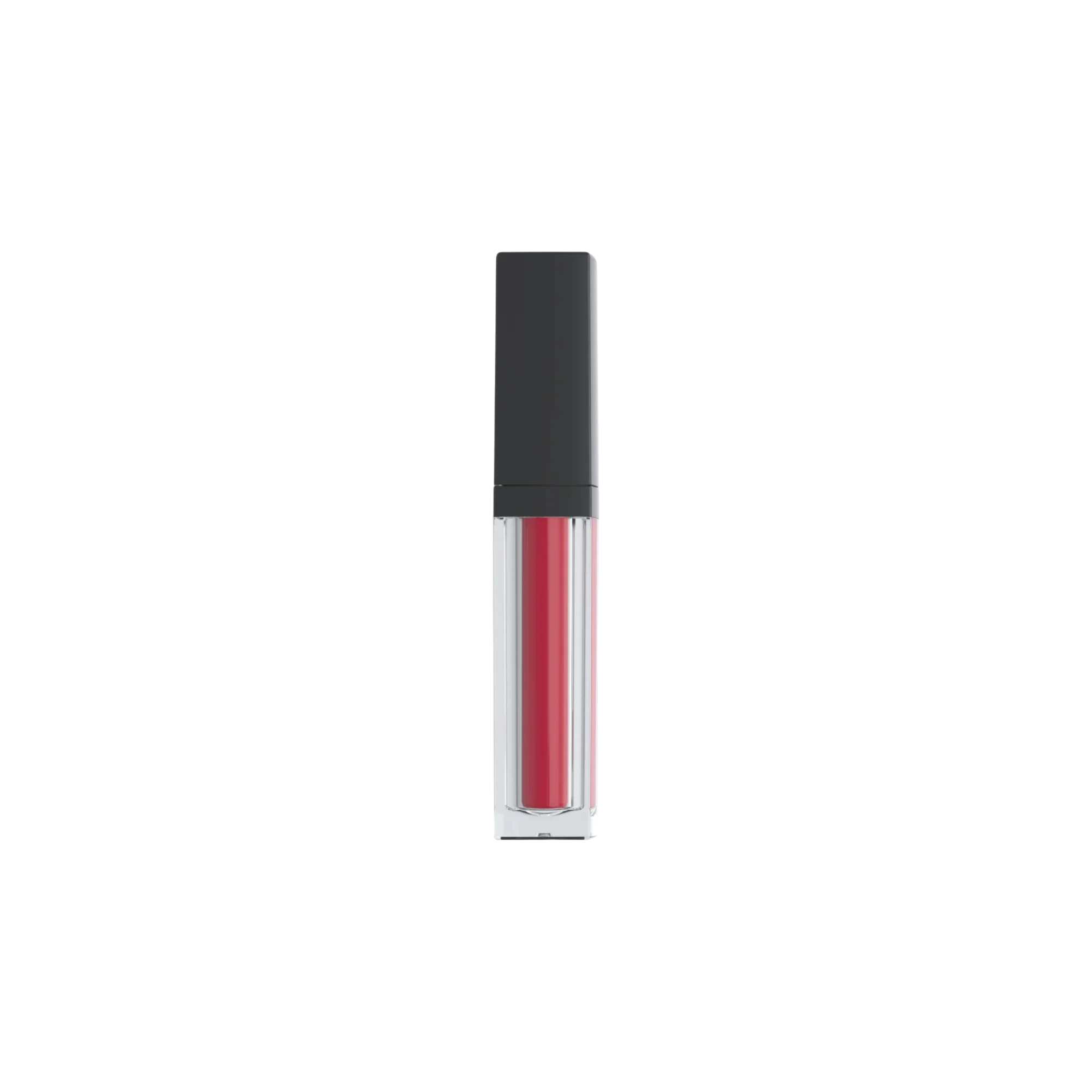 7ml Square PETG Lip Gloss Tube with Custom Color Collar & Doe Foot Applicator