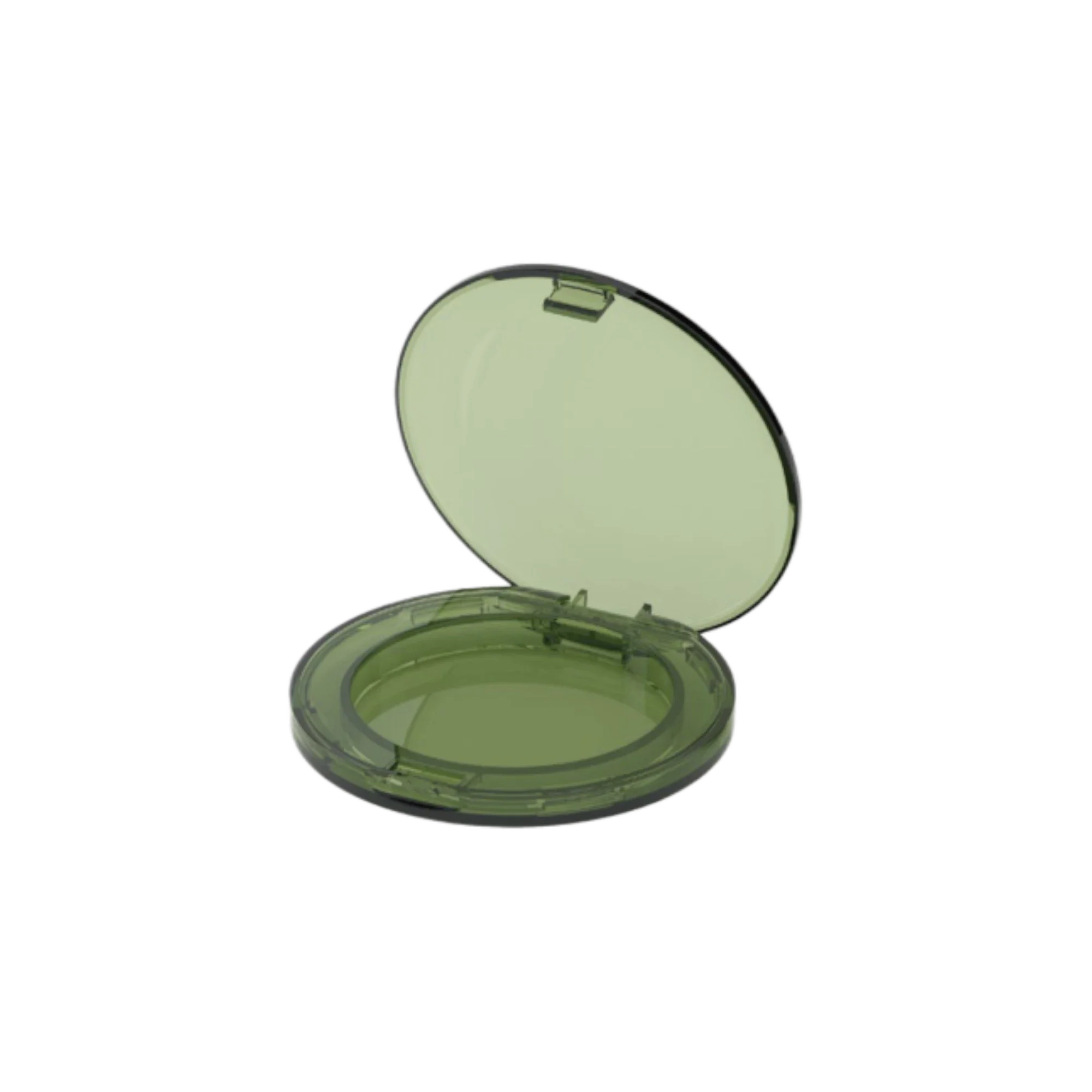 Sambound New Material Technology 5.85g Thick-Wall Single-Pan Round Fully-Transparent ABS & AS Compact