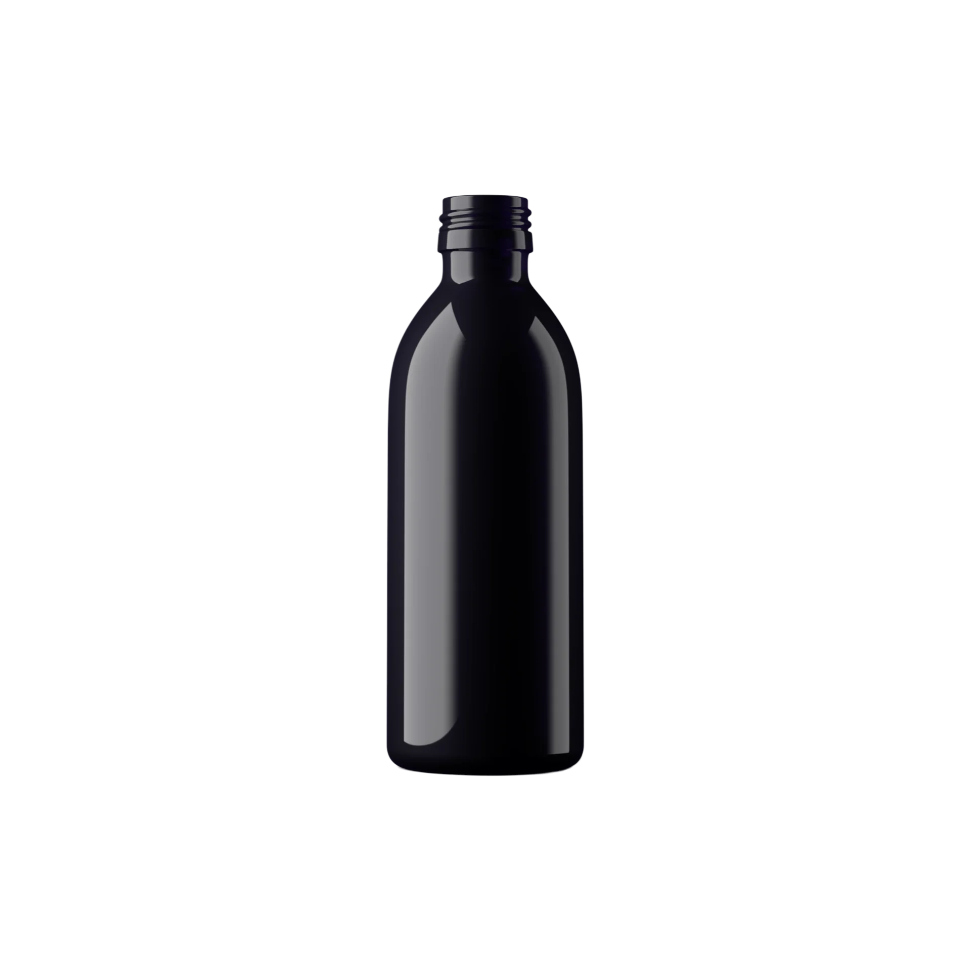 MIRON Violetglass 8.5oz / 250ml Light-Protective Violet Glass Boston Round Bottle with 28mm Pilfer Proof Finish