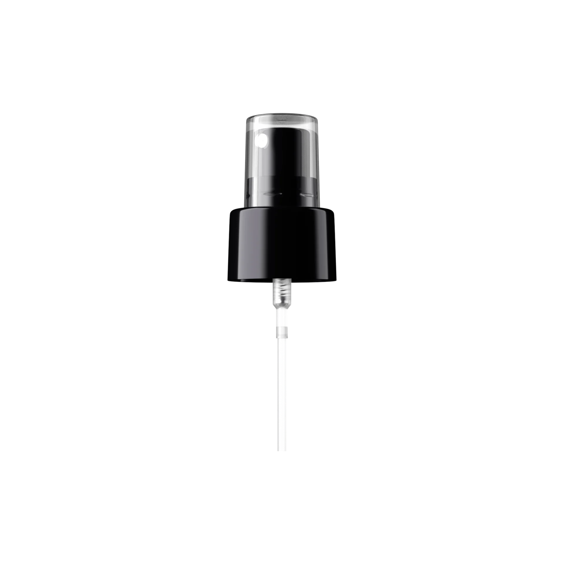 MIRON Violetglass 24-410 Black PP Fine Mist Sprayer with Clear Overcap, 0.19cc Dosage