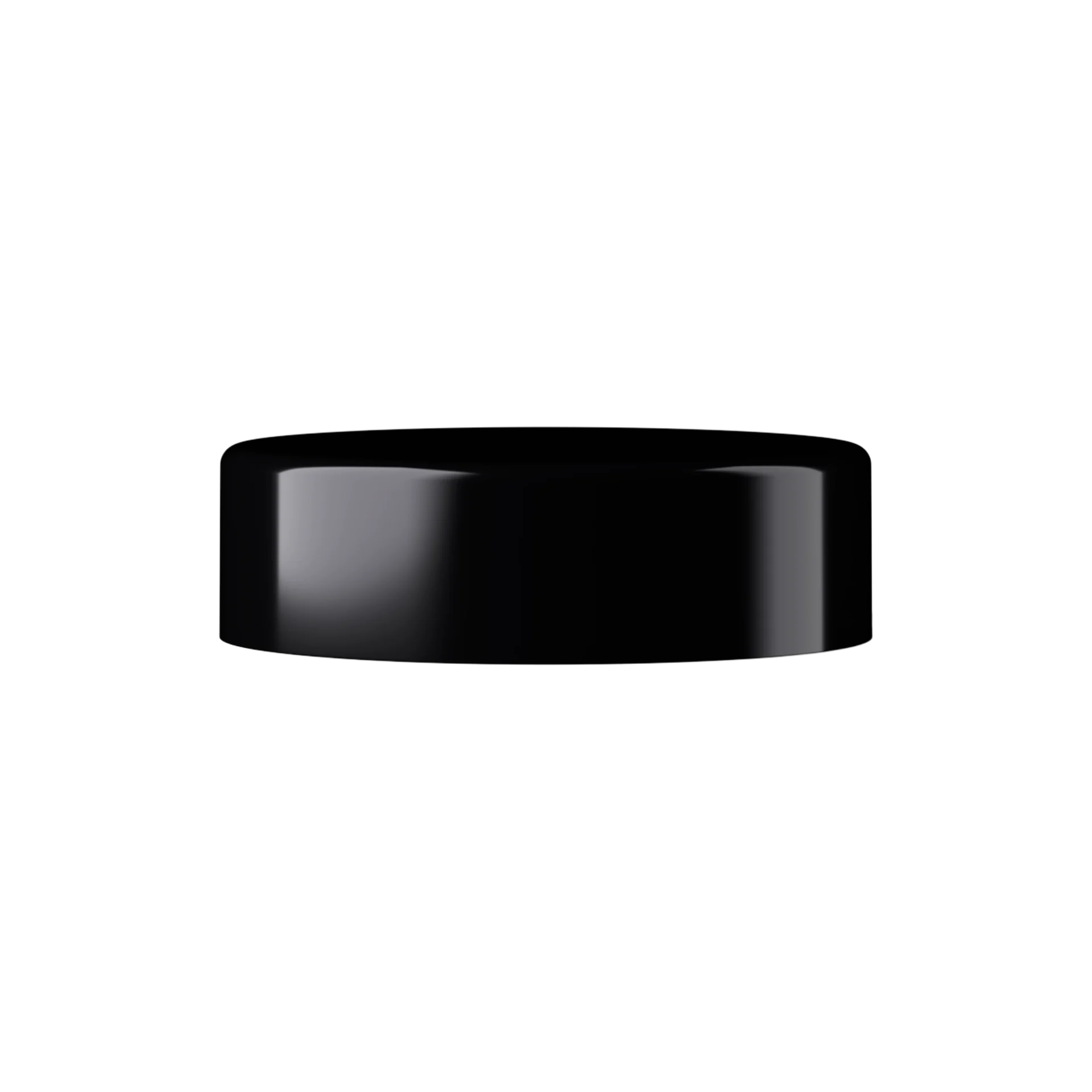 MIRON Violetglass 38mm Black PP Screw Cap with Violet Inlay