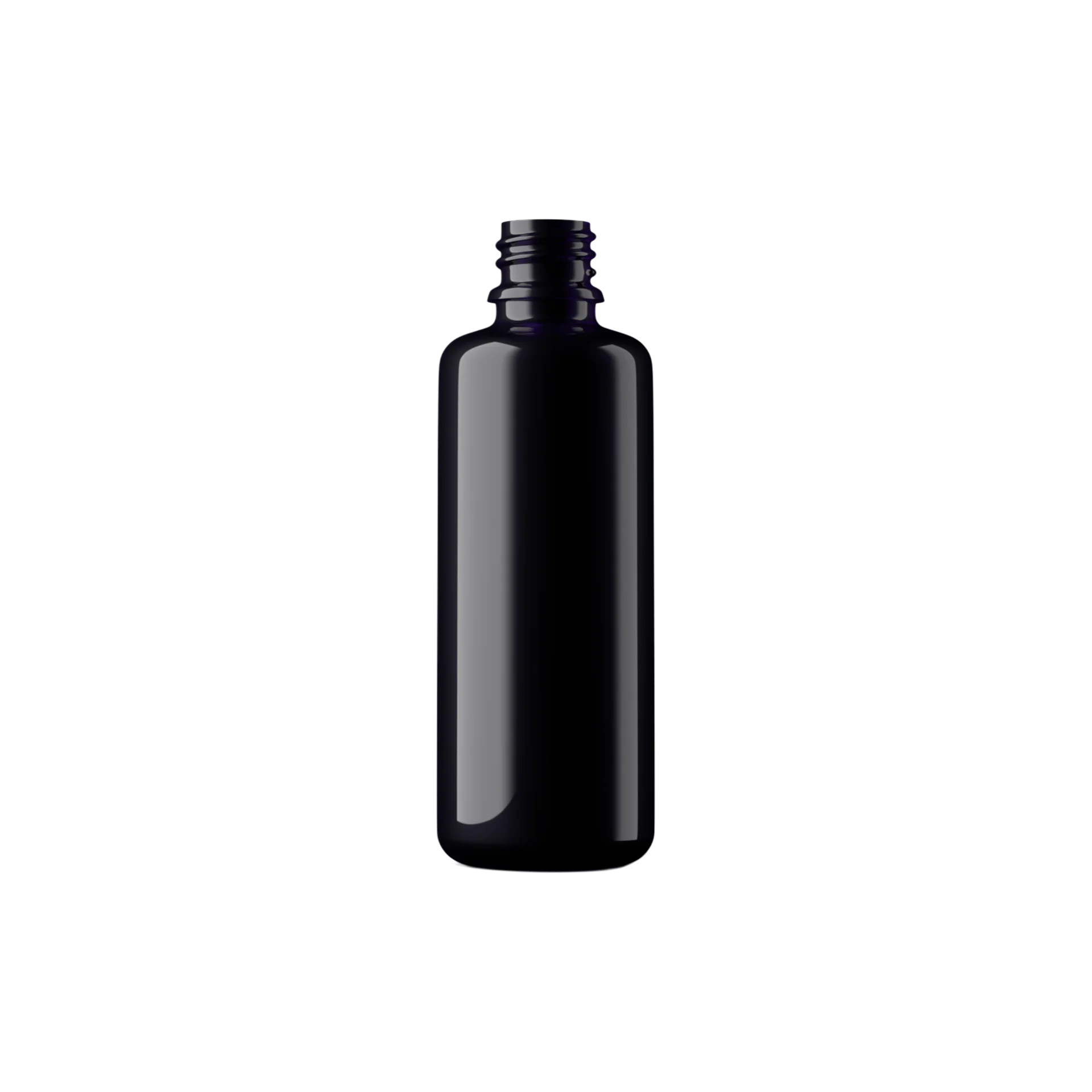 MIRON Violetglass 2oz / 60ml 18-DIN Violet Glass Round Dropper Bottle