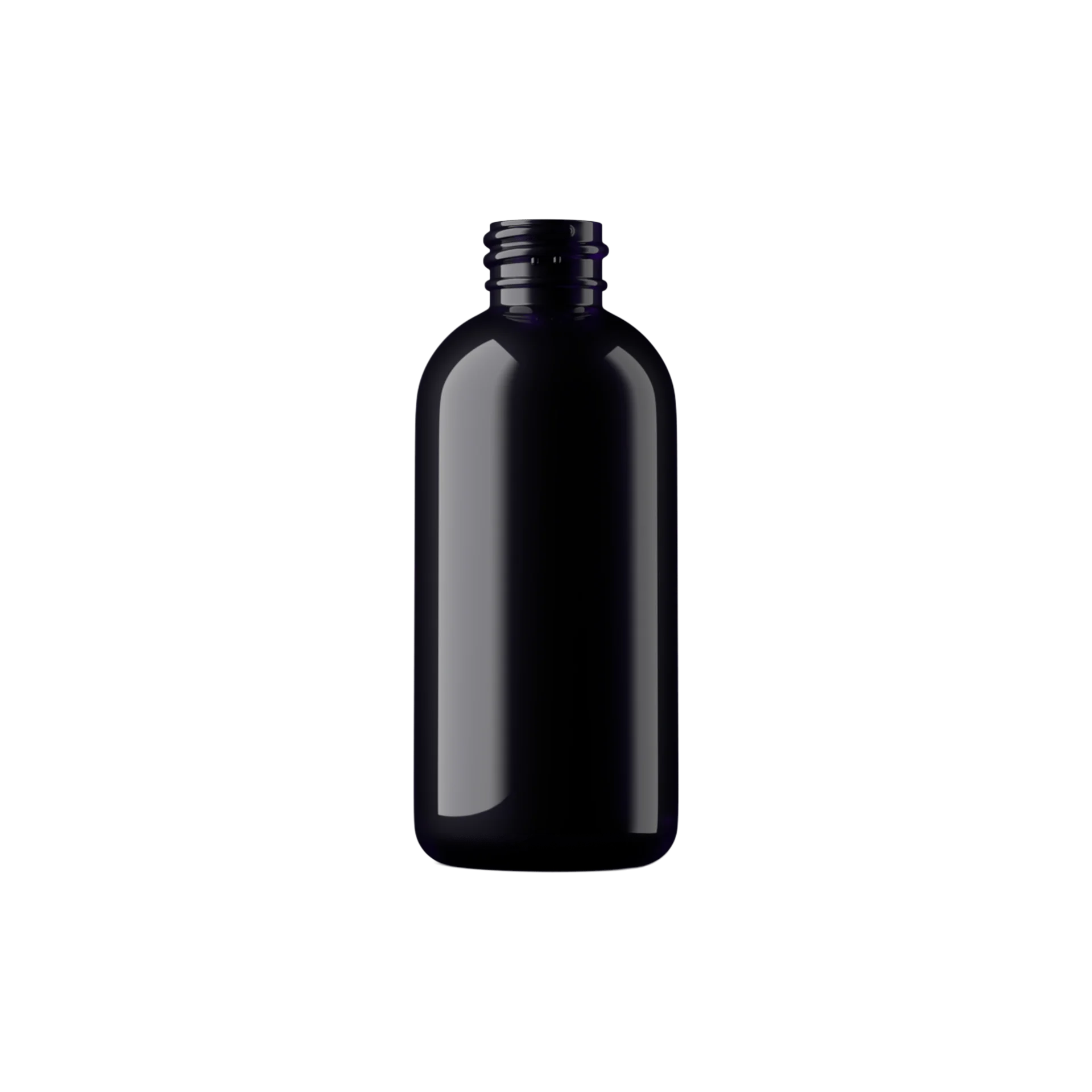 MIRON Violetglass 2oz / 60ml 20-410 Violet Glass Boston Round Cosmetic Bottle