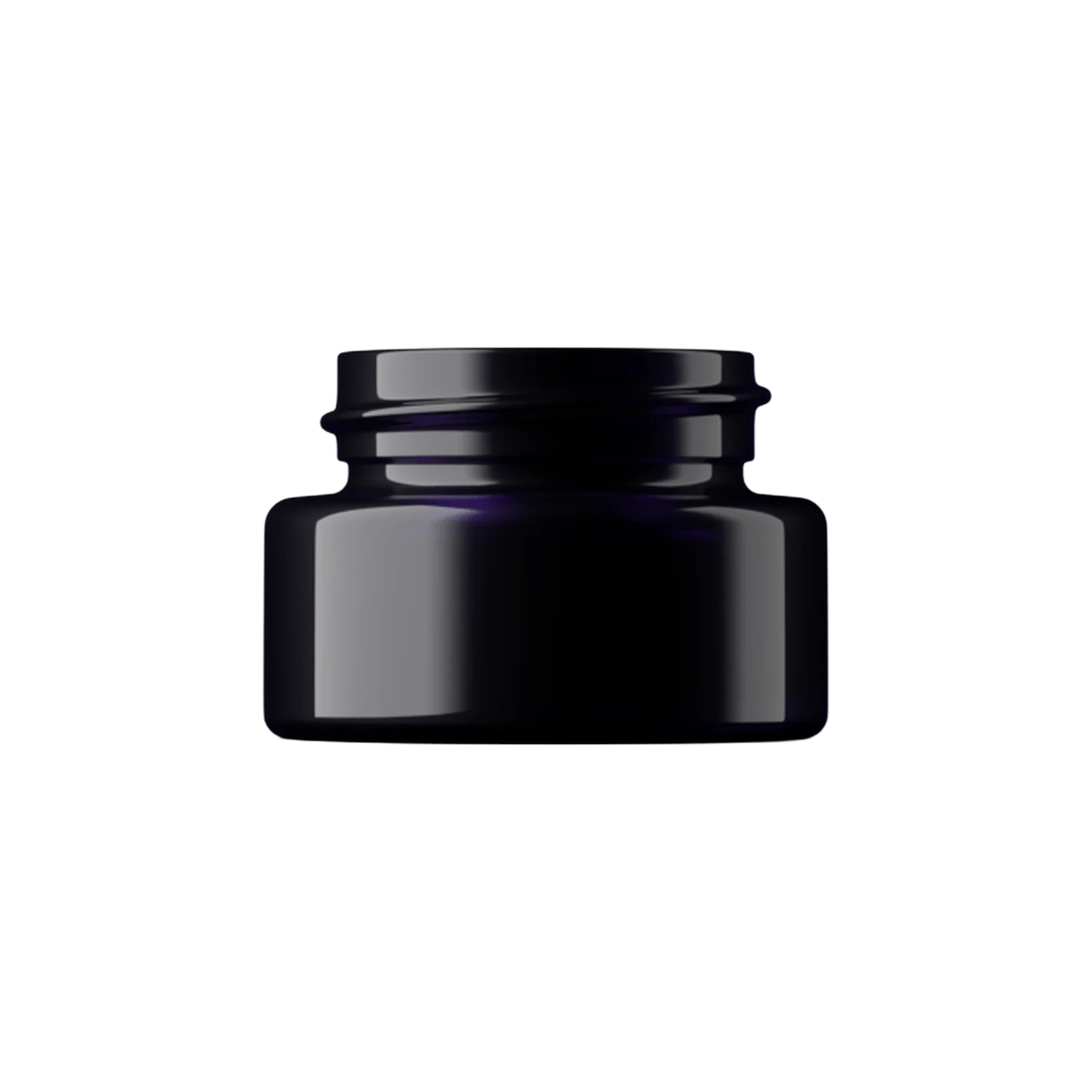 MIRON Violetglass 0.51oz / 15ml 35-400 Violet Glass Straight Sided Cosmetic Jar