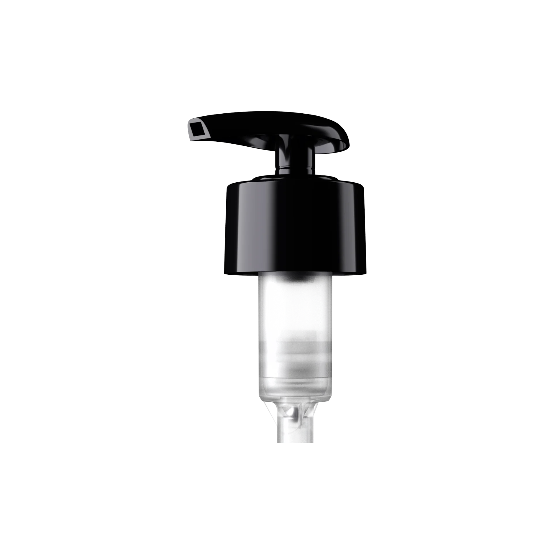 MIRON Violetglass 28-410 Black PP Teardrop Lotion Pump, 2.0cc Dosage