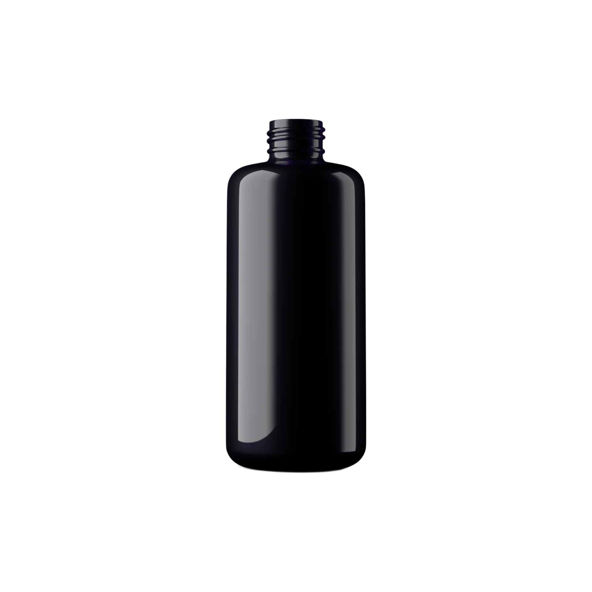 MIRON Violetglass 6.76oz / 200ml 24-410 Violet Glass Round Cosmetic Bottle