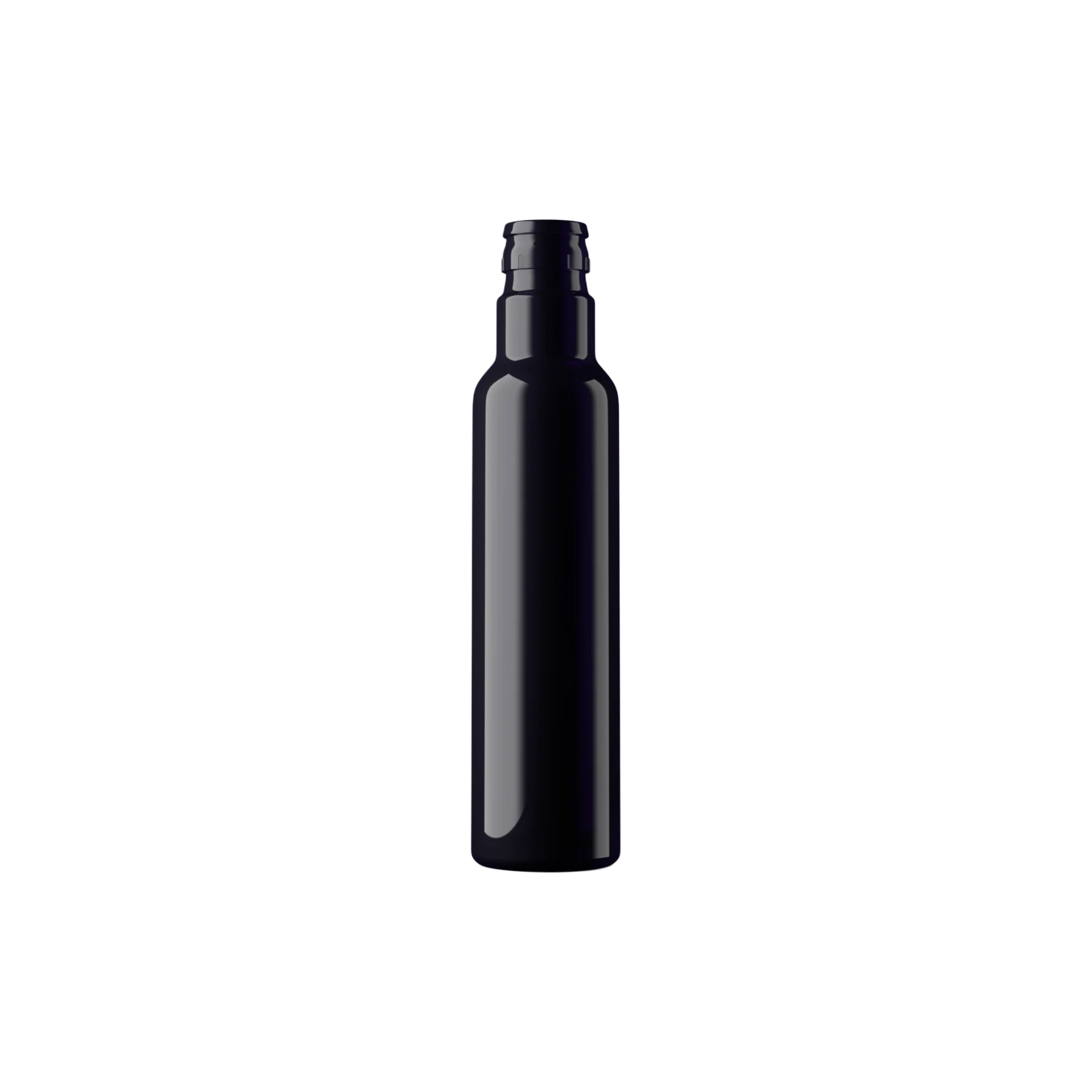 MIRON Violetglass 8.5oz / 250ml Light-Protective Violet Glass Round Oil Bottle, CPR47