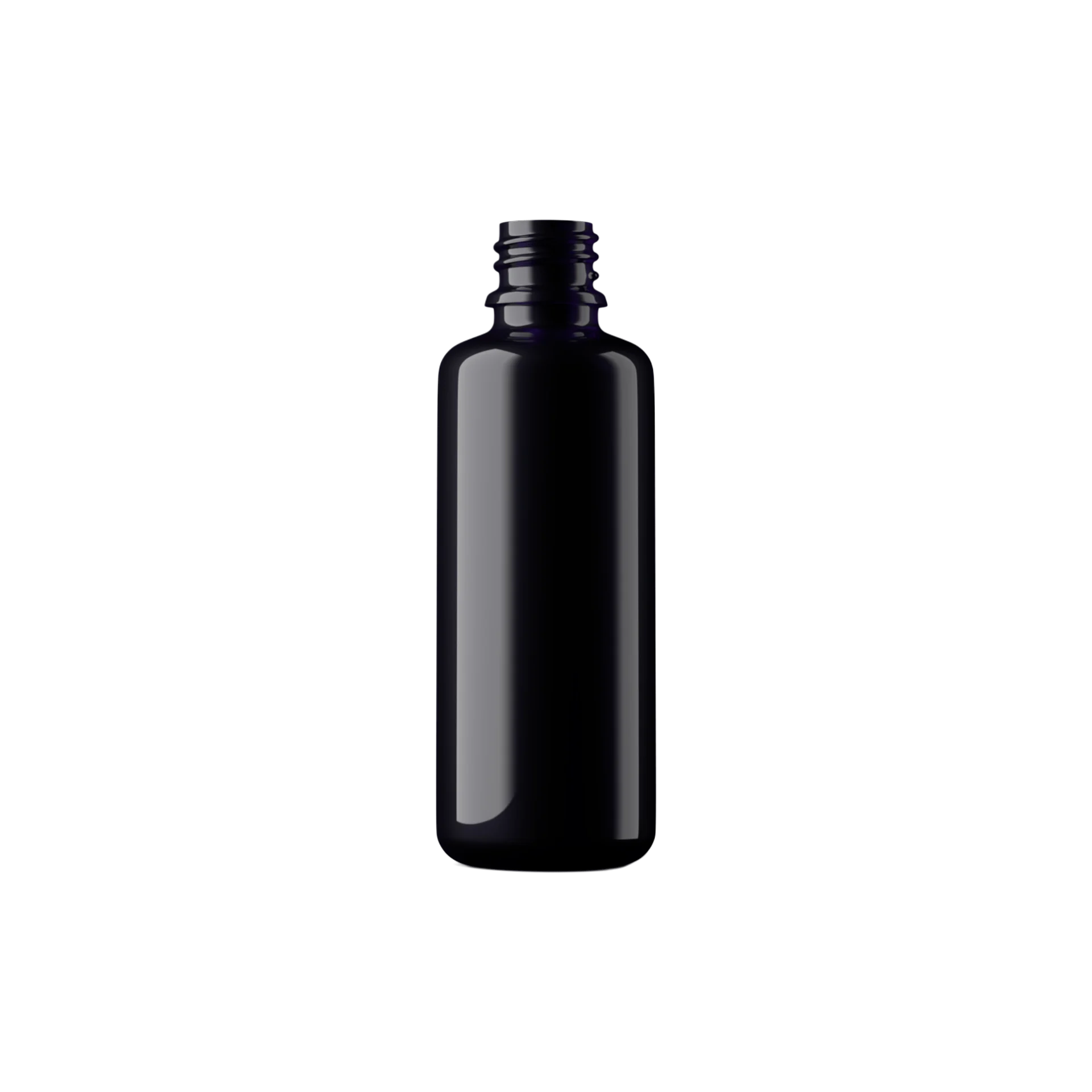 MIRON Violetglass 1.7oz / 50ml 18-DIN Violet Glass Round Dropper Bottle